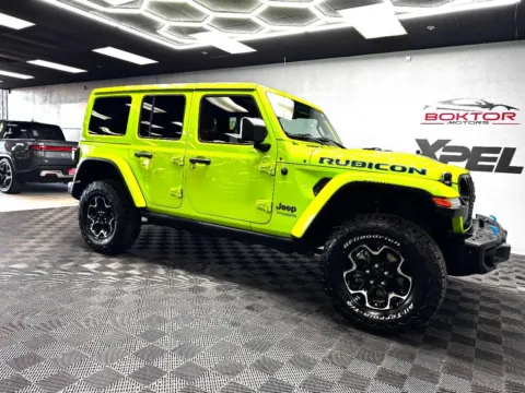 Green 2021 Jeep Wrangler Unlimited Rubicon 4xe 4x4 4dr SUV for sale in Las Vegas, NV
