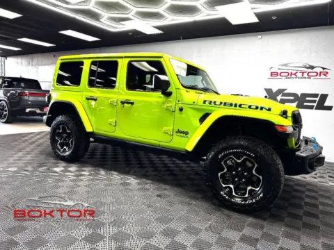 Green 2021 Jeep Wrangler Unlimited Rubicon 4xe for sale in Las Vegas, NV