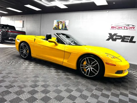 Yellow 2007 Chevrolet Corvette Base 2dr Convertible for sale in Las Vegas, NV