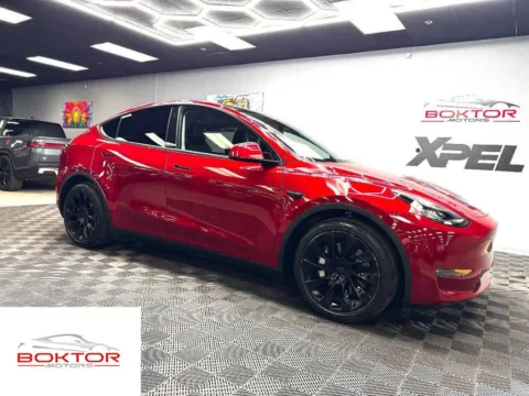 Red 2021 Tesla Model Y Long Range for sale in Las Vegas, NV
