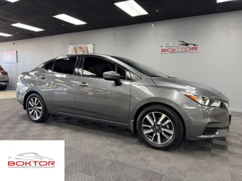 Gray 2021 Nissan Versa 1.6 SV for sale in Las Vegas, NV