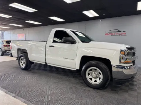 White 2018 Chevrolet Silverado 1500 Work Truck 4x2 2dr Regular Cab 8 ft. LB for sale in Las Vegas, NV