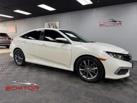 White 2019 Honda Civic EX for sale in Las Vegas, NV