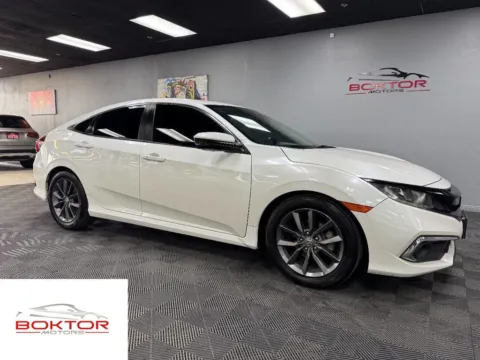 White 2019 Honda Civic EX for sale in Las Vegas, NV