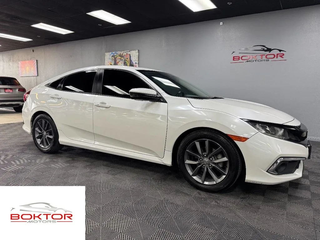 White 2019 Honda Civic EX for sale in Las Vegas, NV
