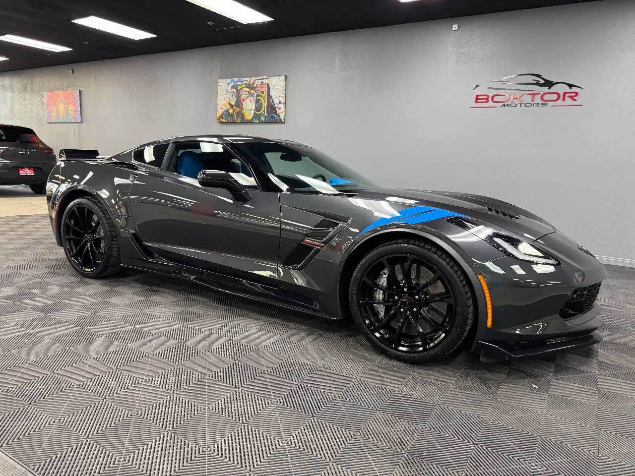 Gray 2017 Chevrolet Corvette Grand Sport 2dr Coupe w/3LT for sale in Las Vegas, NV