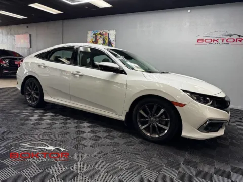 White 2019 Honda Civic EX for sale in Las Vegas, NV