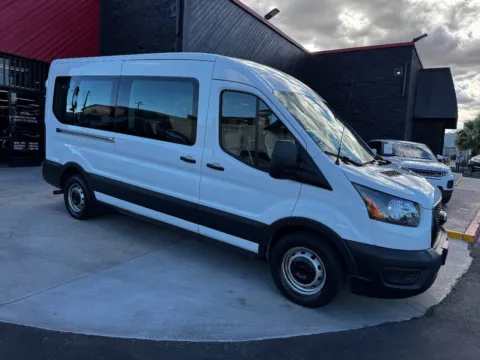 White 2023 Ford Transit 350 XL 3dr LWB Medium Roof Passenger Van for sale in Las Vegas, NV