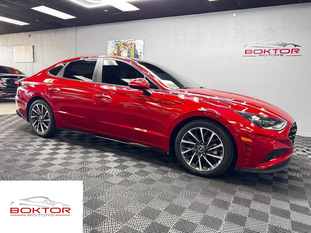 Red 2022 Hyundai Sonata Limited for sale in Las Vegas, NV