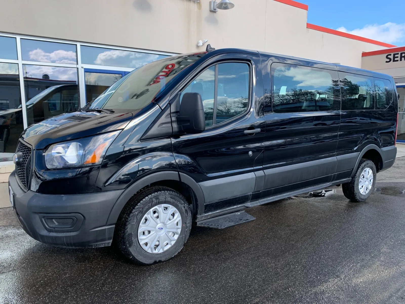 Black 2023 Ford Transit Passenger Wagon XL for sale in Meriden, CT