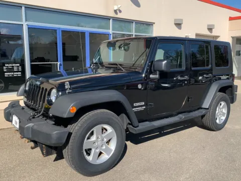 Black 2014 Jeep Wrangler Unlimited Sport for sale in Meriden, CT