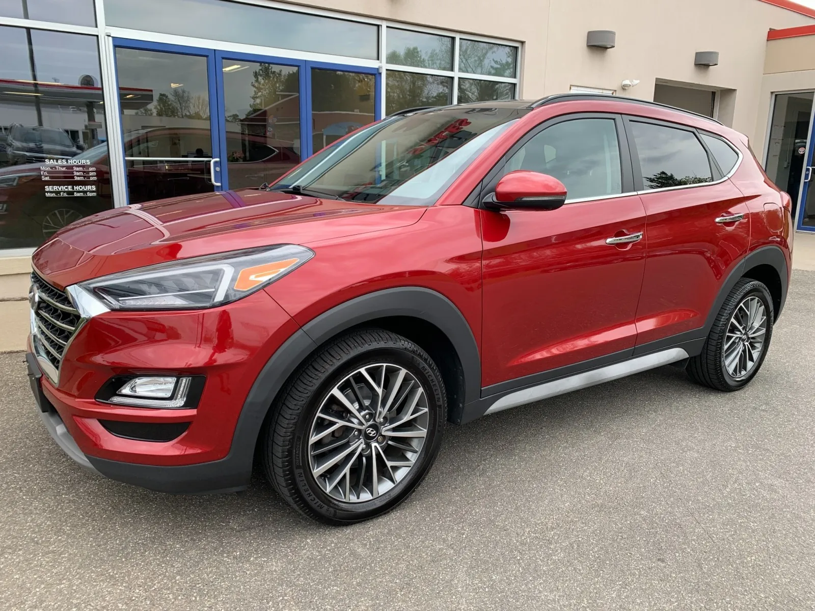 Red 2021 Hyundai Tucson Limited for sale in Meriden, CT