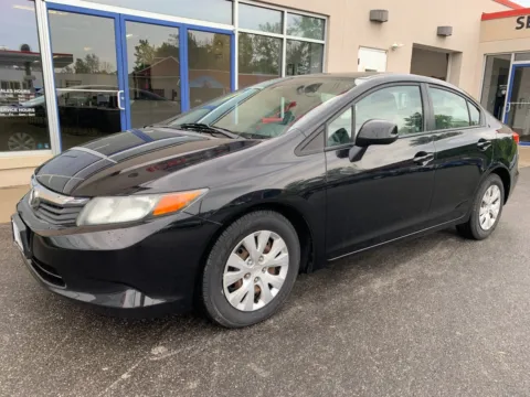 Black 2012 Honda Civic Sdn LX for sale in Meriden, CT