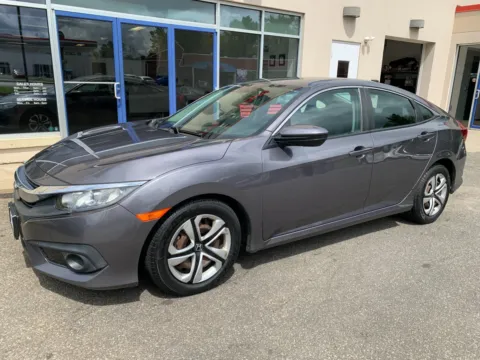 Gray 2017 Honda Civic Sedan LX for sale in Meriden, CT