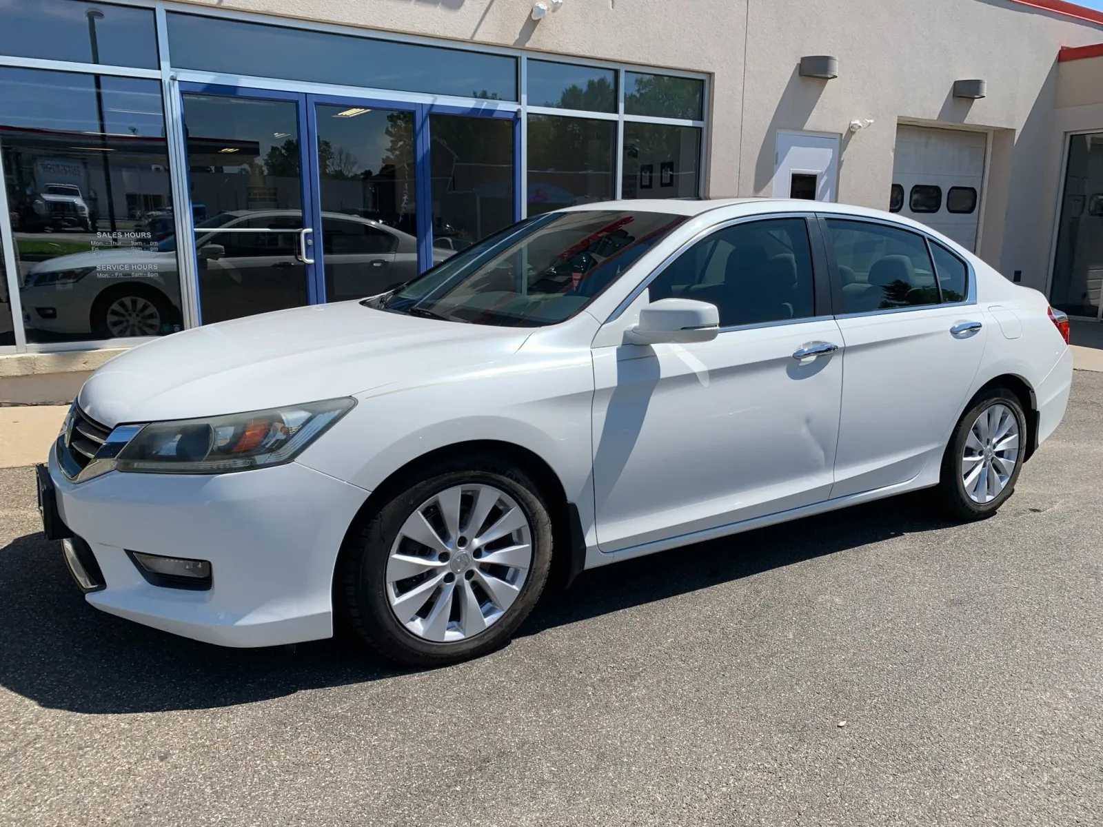 White 2014 Honda Accord Sedan EX-L for sale in Meriden, CT