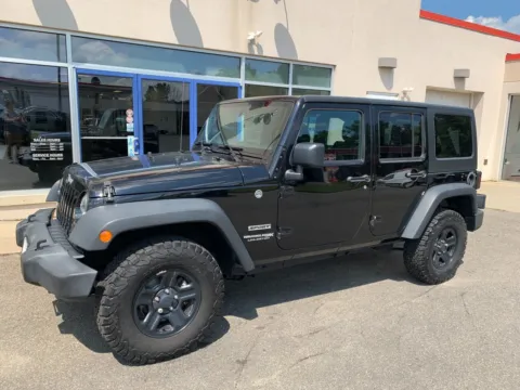 Black 2018 Jeep Wrangler JK Unlimited Sport for sale in Meriden, CT