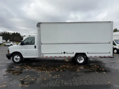 Photos of 2022 GMC 3500 16ft Box Truck with Side Door for sale in Crystal Lake, IL at Signature Truck Center