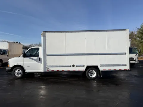Photos of 2022 GMC 3500 16ft Box Truck with Side Door for sale in Crystal Lake, IL at Signature Truck Center