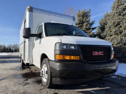 Another view of 2022 GMC 3500 16ft Box Truck with Side Door for sale in Crystal Lake, IL at Signature Truck Center