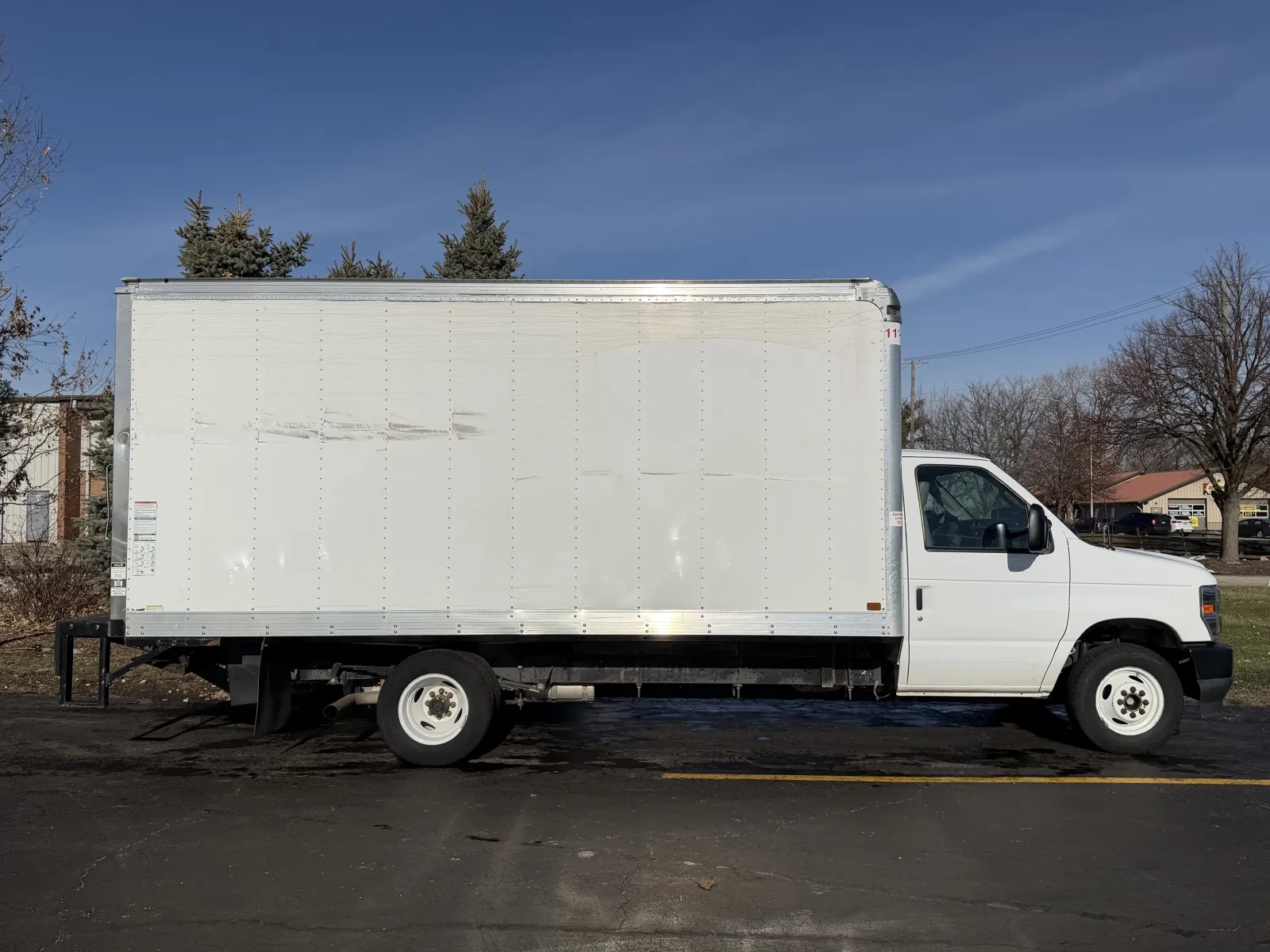 White 2024 Ford E-350 16ft Box Truck with Lift Gate for sale in Crystal Lake, IL