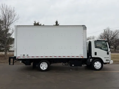 White 2019 Isuzu NPR XD 16ft Box Truck with Lift Gate for sale in Crystal Lake, IL