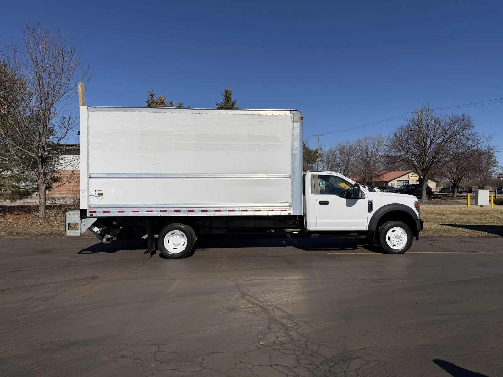 White 2020 Ford F-450 16ft Box Truck with Lift Gate for sale in Crystal Lake, IL