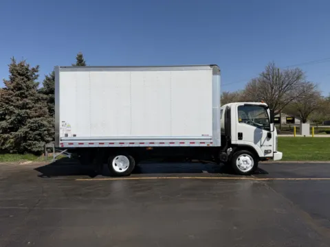 White 2020 Isuzu NPR 16ft Box Truck with Lift Gate for sale in Crystal Lake, IL
