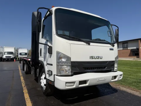 Another view of 2020 Isuzu NPR HD 18ft Flatbed with Lift Gate for sale in Crystal Lake, IL at Signature Truck Center