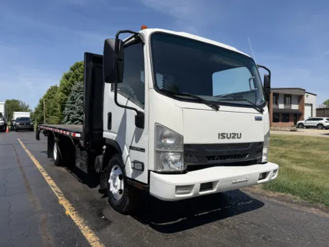 Another view of 2020 Isuzu NPR HD 18ft Flatbed with Lift Gate for sale in Crystal Lake, IL at Signature Truck Center