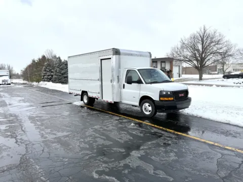 Photos of 2022 GMC 3500 16ft Box Truck for sale in Crystal Lake, IL at Signature Truck Center