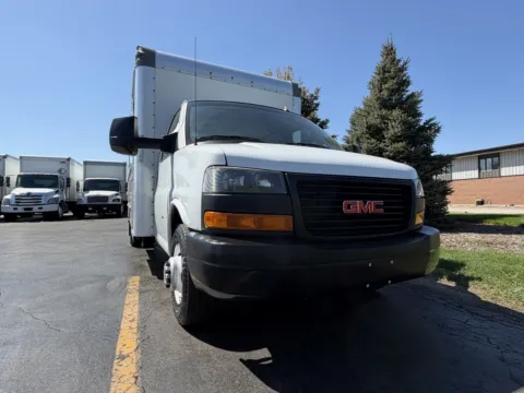 Another view of 2022 GMC 3500 16ft Box Truck for sale in Crystal Lake, IL at Signature Truck Center