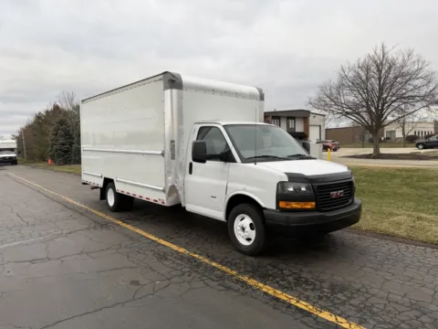 Photos of 2021 GMC 3500 16ft Box Truck for sale in Crystal Lake, IL at Signature Truck Center