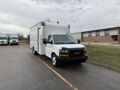 Another view of 2022 GMC 3500 16ft Box Truck for sale in Crystal Lake, IL at Signature Truck Center