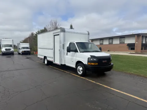 Photos of 2022 GMC 3500 16ft Box Truck for sale in Crystal Lake, IL at Signature Truck Center
