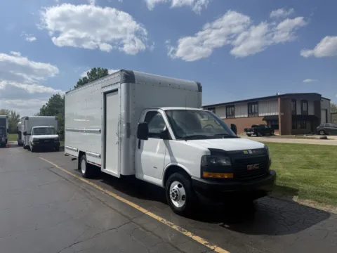Photos of 2022 GMC Savana 3500 16 FT Box Truck with Side Door for sale in Crystal Lake, IL at Signature Truck Center