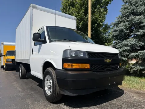 Another view of 2021 Chevrolet Express 3500 12 FT Box Truck with Liftgate for sale in Crystal Lake, IL at Signature Truck Center