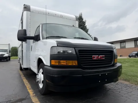 Another view of 2022 GMC 3500 16ft Box Truck for sale in Crystal Lake, IL at Signature Truck Center