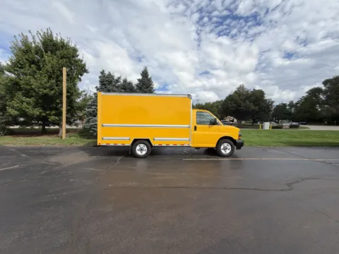Yellow 2021 GMC 12ft Box Truck for sale in Crystal Lake, IL