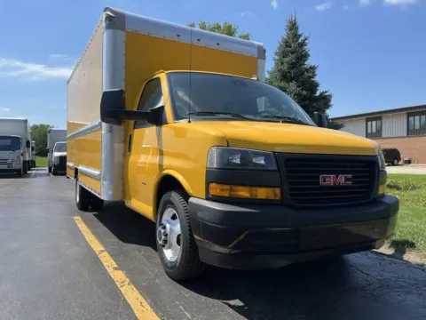 Another view of 2019 GMC 3500 16ft Box Truck for sale in Crystal Lake, IL at Signature Truck Center