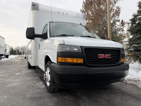 Another view of 2019 GMC 3500 16ft Box Truck for sale in Crystal Lake, IL at Signature Truck Center