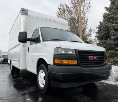 Another view of 2020 GMC 3500 16ft Box Truck for sale in Crystal Lake, IL at Signature Truck Center