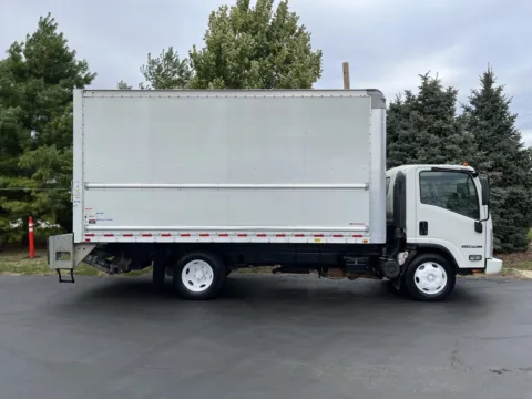 White 2020 Isuzu NPR 16ft Box Truck with Lift Gate for sale in Crystal Lake, IL