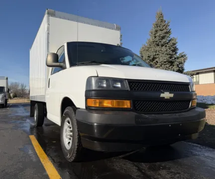 Another view of 2021 Chevrolet 3500 12ft Box Truck with Lift Gate for sale in Crystal Lake, IL at Signature Truck Center
