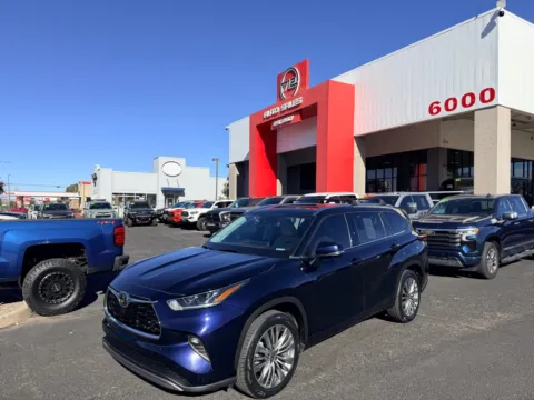 Blue 2022 TOYOTA HIGHLANDER PLATINUM for sale in Albuquerque, NM