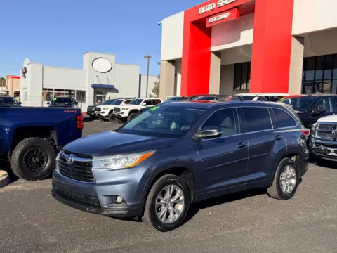Blue 2014 TOYOTA HIGHLANDER XLE for sale in Albuquerque, NM