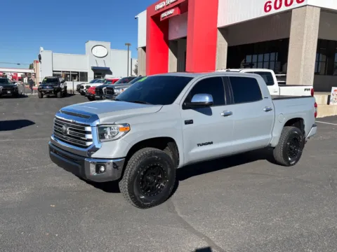 Gray 2020 TOYOTA TUNDRA CREWMAX LIMITED for sale in Albuquerque, NM
