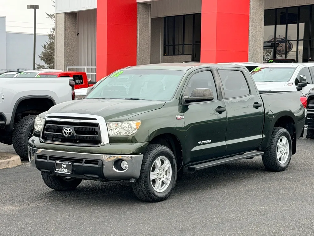 Green 2012 TOYOTA TUNDRA CREWMAX SR5 for sale in Albuquerque, NM