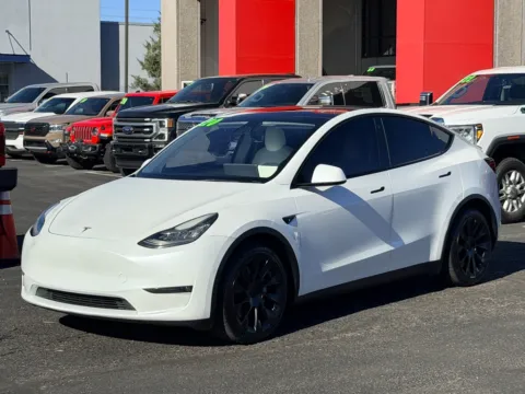 White 2021 TESLA MODEL Y Long Range for sale in Albuquerque, NM