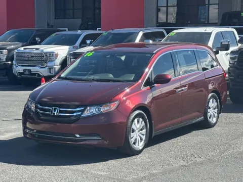 Red 2016 HONDA ODYSSEY EXL for sale in Albuquerque, NM