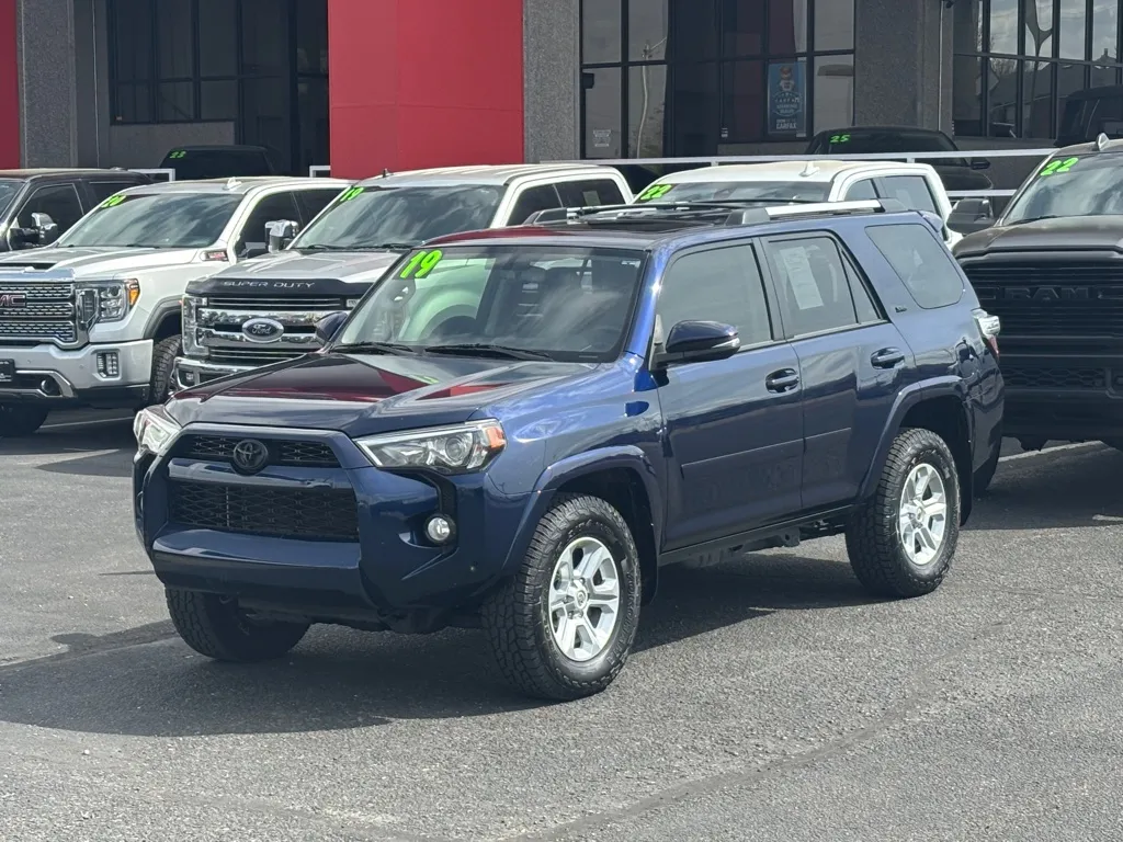 Blue 2019 TOYOTA 4RUNNER SR5 PREMIUM for sale in Albuquerque, NM